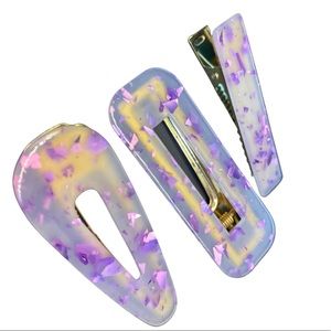 Purple/ gold rain pins